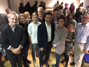 Representatives from the  social work and volunteer services. Including the president of the Austrian Association, Mr Alois Pölzlin (centre with glasses). 