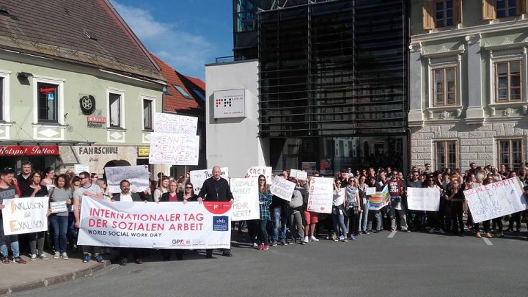 Austrian social workers on World Social Work Day 2017