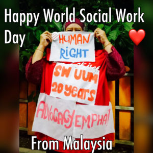 Happy World Social Work Day from Malaysia