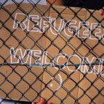 refugees welcome sign